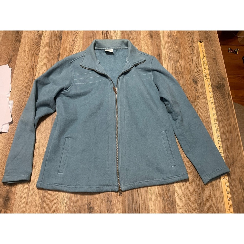 Columbia Sweater, Women's Size XL, Blue, Full Zip, Long Sleeve
